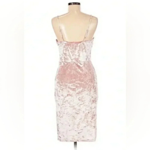 Project Runway | Crushed Velvet Midi Bodycon Dress - Picture 2 of 4